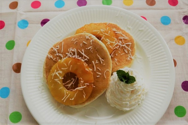 グルテンフリーホットケーキミックス ハワイアンパンケーキ レシピ 米粉や小麦粉のことなら熊本製粉株式会社